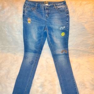 Justice emoji skinny jeans size-16